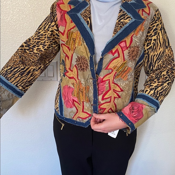 Draper’s & Damon’s Multi-Print Unique Jacket 🐆 🌸 - Picture 13 of 15
